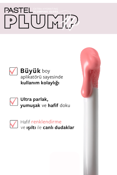 Pastel Plump Up 203 Cotton Candy Extra Hydrating Plumping Gloss - Dolgunlaştıran Dudak Parlatıcısı - 4