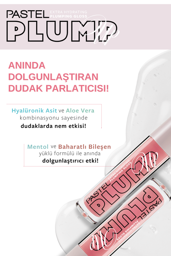 Pastel Plump Up 203 Cotton Candy Extra Hydrating Plumping Gloss - Dolgunlaştıran Dudak Parlatıcısı - 6