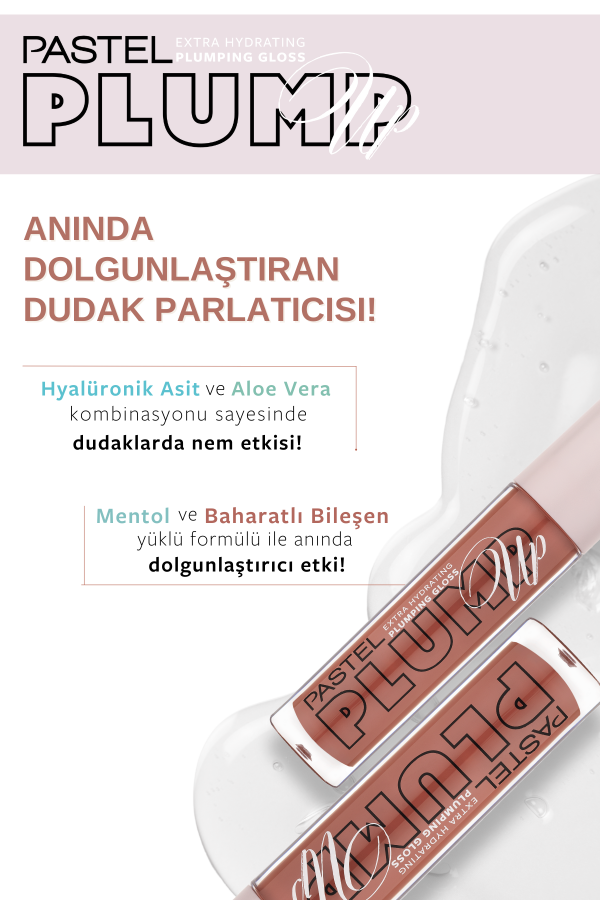 Pastel Plump Up 205 Just Natural Extra Hydrating Plumping Gloss - Dolgunlaştıran Dudak Parlatıcısı - 5