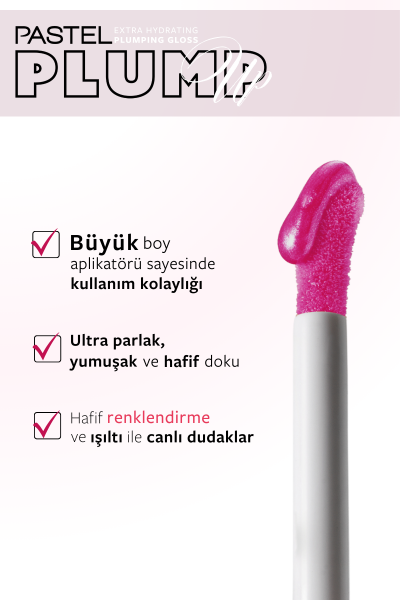 Pastel Plump Up 207 Mariposa Extra Hydrating Plumping Gloss - Dolgunlaştıran Dudak Parlatıcısı - 5