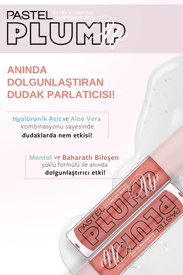 Pastel Plump Up 208 Shimmer Nude Extra Hydrating Plumping Gloss - Dolgunlaştıran Dudak Parlatıcısı - 7