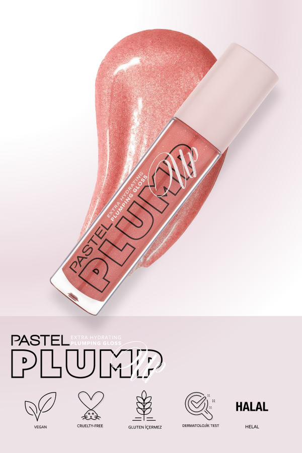 Pastel Plump Up 208 Shimmer Nude Extra Hydrating Plumping Gloss - Dolgunlaştıran Dudak Parlatıcısı - 5