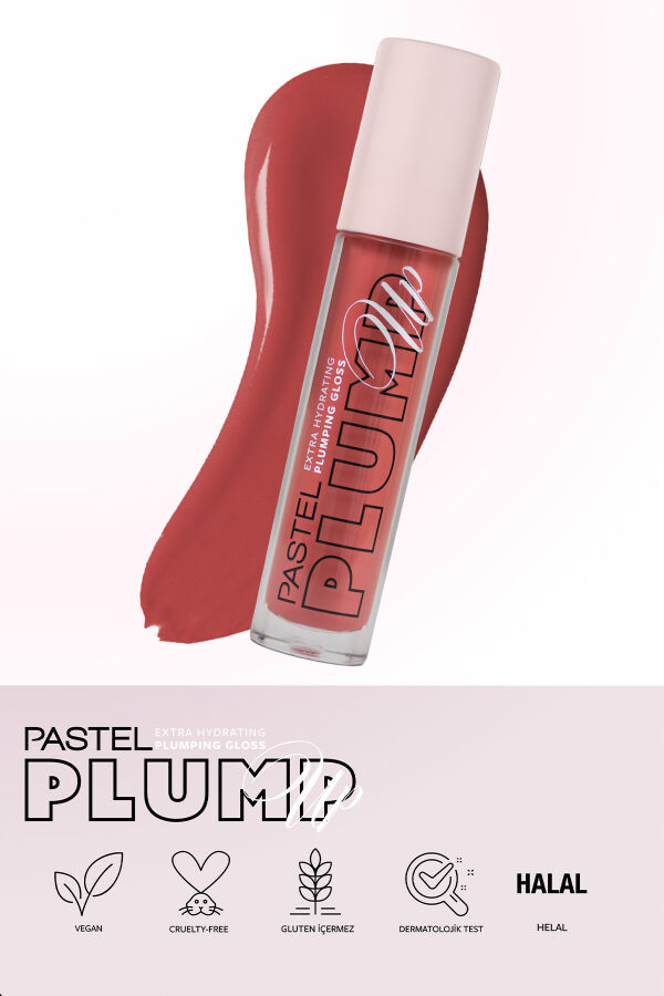 Pastel Plump Up 210 Peach Coral Extra Hydrating Plumping Gloss - Dolgunlaştıran Dudak Parlatıcısı - 4
