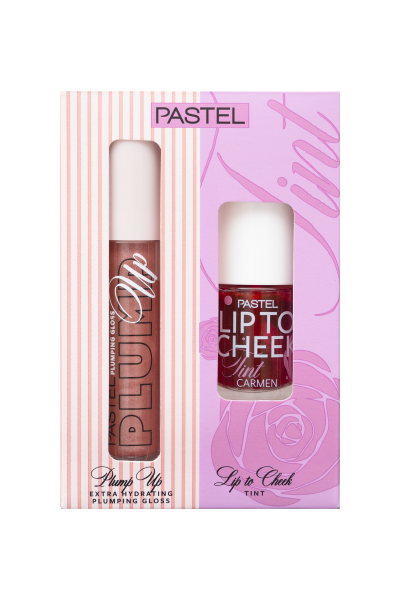 Pastel Plump Up Dolgunlaştıran Dudak Parlatıcısı 202 Loverdose & Lip To Cheek Tint Carmen - Pastel