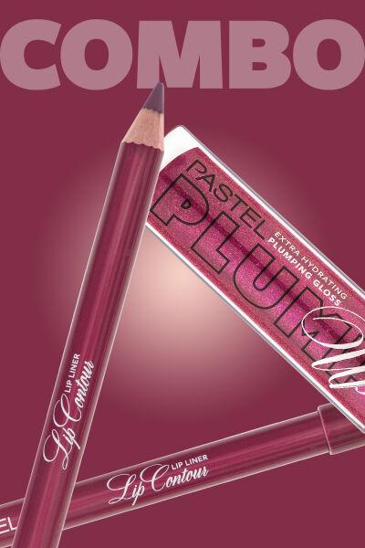 Pastel Plumping Gloss 207 + Pastel Lip Contour Lip Liner 52 - 6