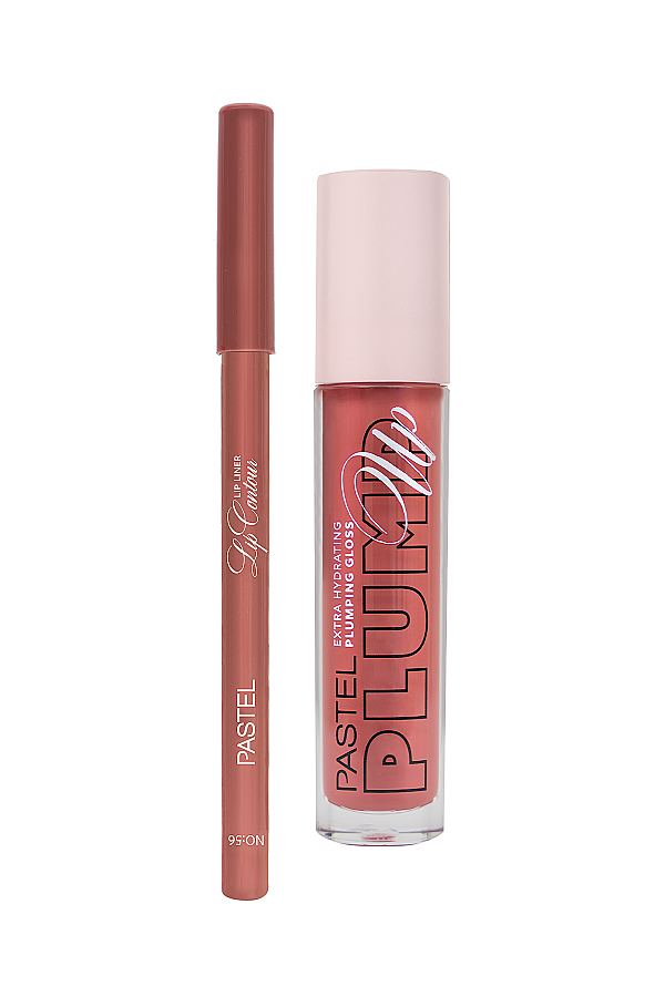 Pastel Plumping Gloss 210 + Pastel Lip Contour Lip Liner 56 - 1