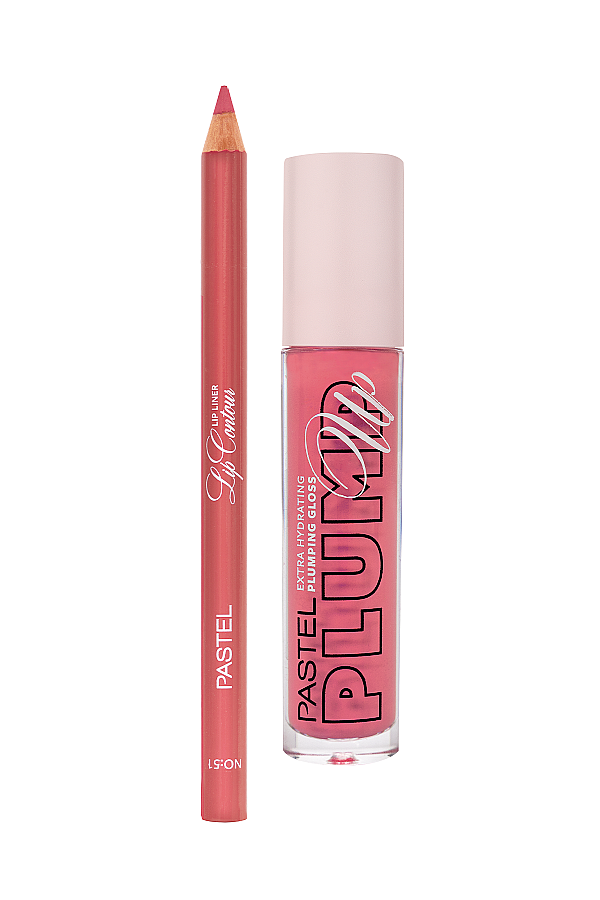 Pastel Plumping Gloss 211 + Pastel Lip Contour Lip Liner 51 - 1