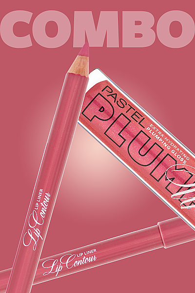 Pastel Plumping Gloss 211 + Pastel Lip Contour Lip Liner 51 - 6