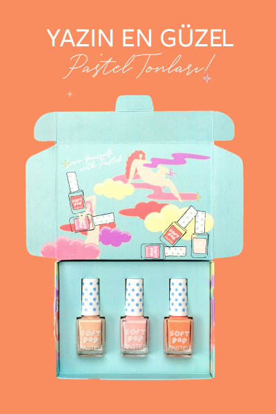 Pastel Soft Pop 3'lü Oje Seti - 8