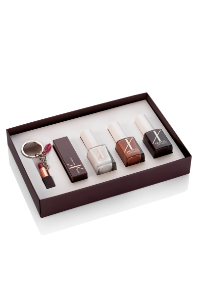 Pastel x Arzu Sabancı 3’lü Oje + Ruj + Anahtarlık Seti No3 | Hediyelik Makyaj Setleri - Pastel