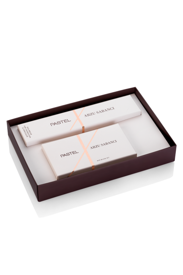 Pastel x Arzu Sabancı Large Duo Brush + Duo Allık Seti | Allık & Çift Taraflı Fırça Seti - 1