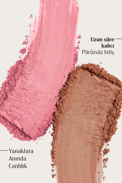 Pastel x Arzu Sabancı Large Duo Brush + Duo Allık Seti | Allık & Çift Taraflı Fırça Seti - 3