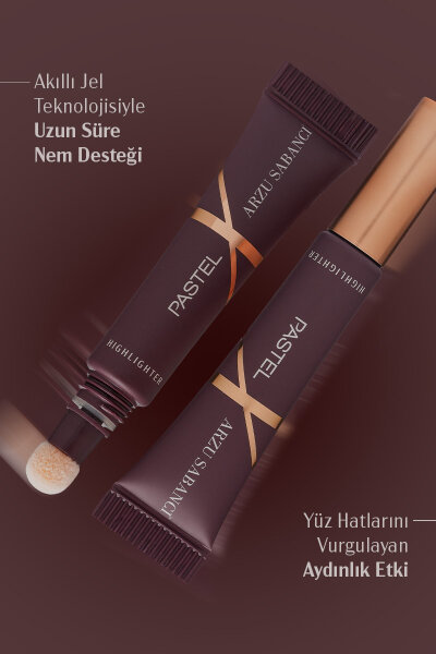 Pastel x Arzu Sabancı Glow Base + Highlighter + Glow Liquid Eyeshadow 300 | Işıltılı Makyaj Seti - 3