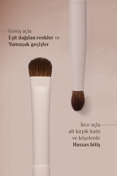 Pastel X Arzu Sabancı Small Duo Brush for Eyeshadow - 3