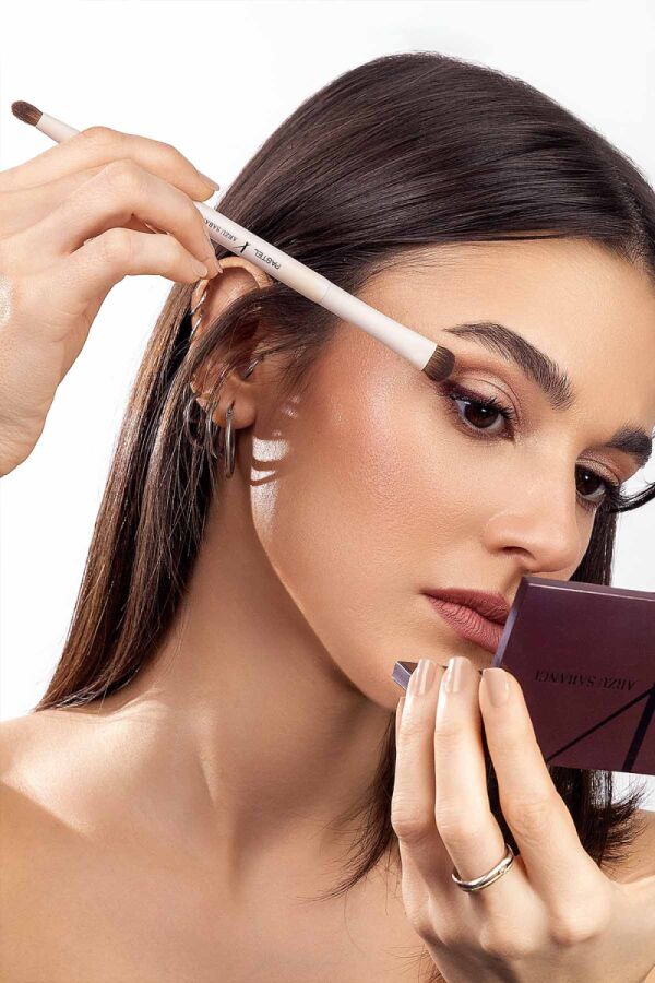 Pastel X Arzu Sabancı Small Duo Brush for Eyeshadow - 2