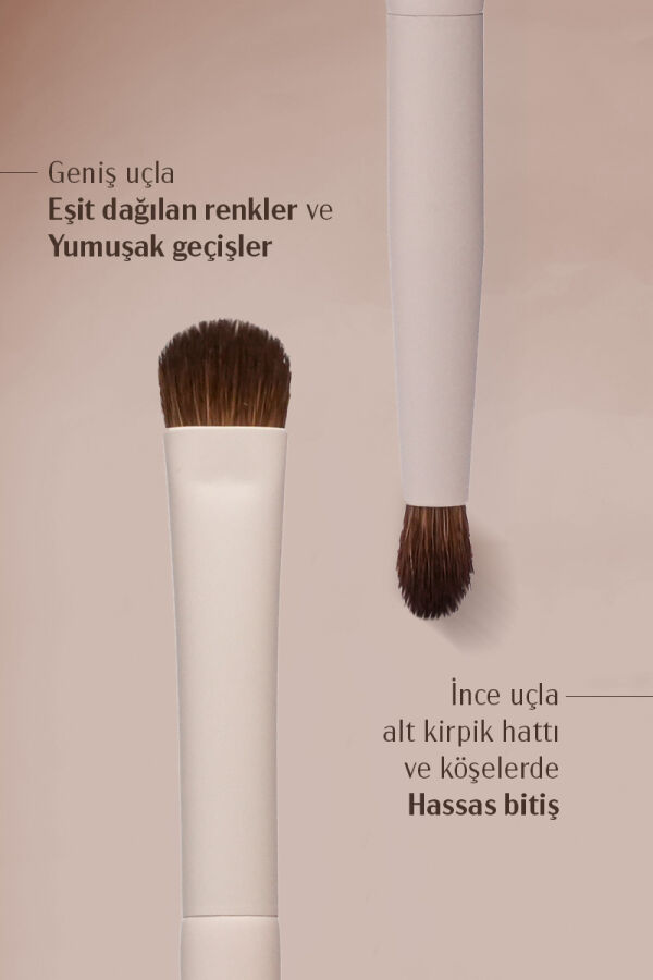 Pastel x Arzu Sabancı Small Duo Brush + Eyeshadow 62 Far Seti | Far & Çift Taraflı Fırça Seti - 3