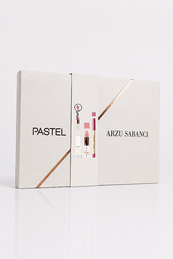 Pastel x Arzu Sabancı Summer Glow Oje + Ruj + Dudak Kalemi + Anahtarlık Seti No2 | Hediyelik Makyaj Setleri - 1
