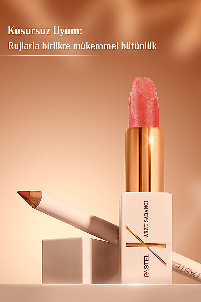 Pastel x Arzu Sabancı Summer Glow Oje + Ruj + Dudak Kalemi + Anahtarlık Seti No3 | Hediyelik Makyaj Setleri - 7