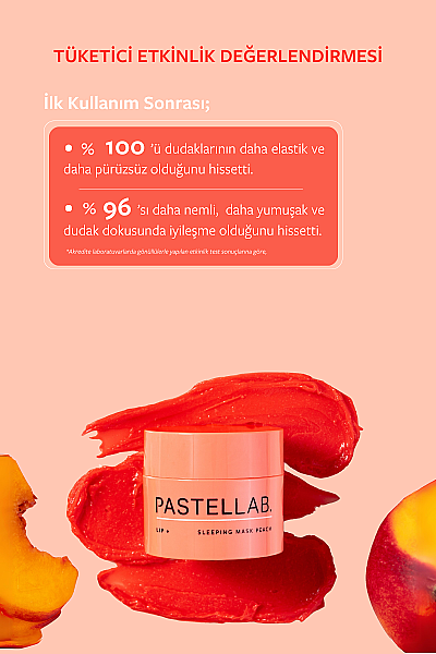 PASTELLAB. LIP SLEEPING MASK PEACH - MINI 3,5 gr. - 5