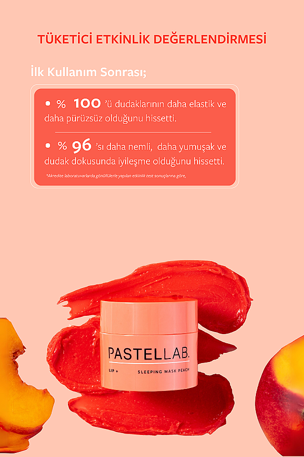 PASTELLAB. LIP SLEEPING MASK PEACH - MINI 3,5 gr. - 5