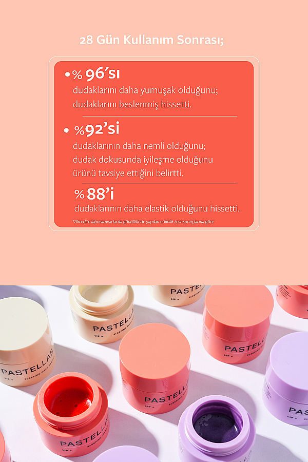 PASTELLAB. LIP SLEEPING MASK PEACH - MINI 3,5 gr. - 6