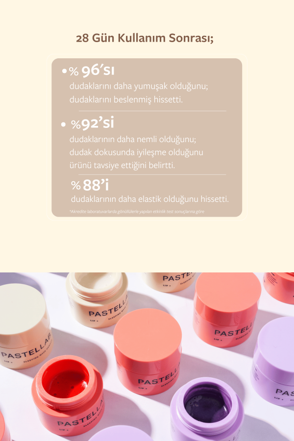 Pastellab. Lip Sleeping Mask - Dudak Bakım Maskesi Vanilla - 6