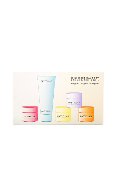 Pastellab Mini Must Have Set - Pastellab Mini Set Tırnak Bakım Kremi +Peeling Jel+Dudak Bakım Maskeleri - Pastellab