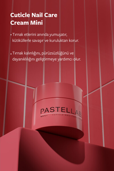 Pastellab Mini Must Have Set - Pastellab Mini Set Tırnak Bakım Kremi +Peeling Jel+Dudak Bakım Maskeleri - 6