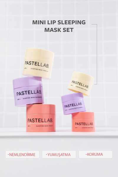 Pastellab. Mini Sleeping Mask Set- Mini Dudak Bakım Maskesi 3'lü Set - 3