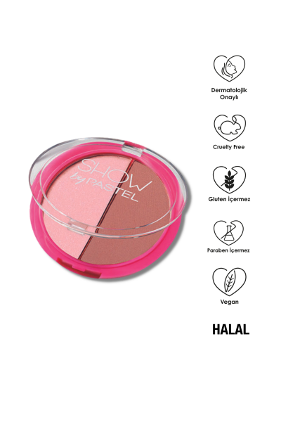 Show By Pastel Duo Blush-On - 2'Li Allık 421 - Show By Pastel (1)