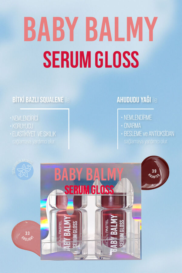 Show By Pastel Baby Balmy Serum Gloss 2'li Set (Gaslight & Haunted) - 3