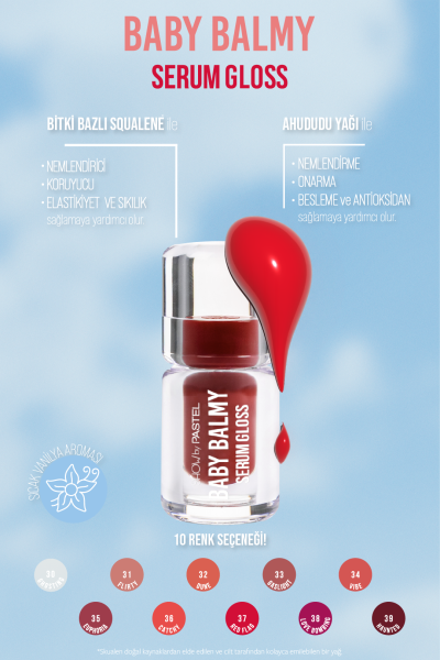 Show By Pastel Baby Balmy Serum Gloss 37 Red Flag - 4