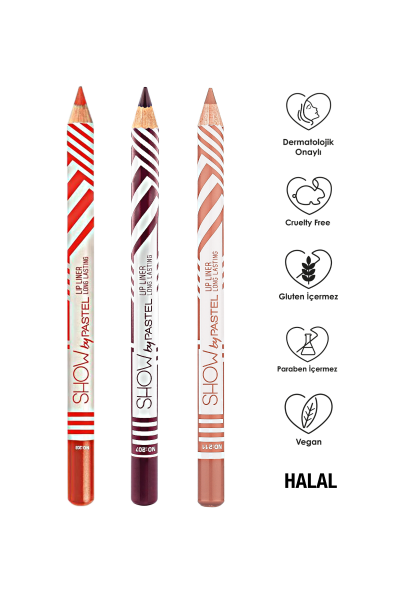 Show By Pastel Dudak Kalemi Set 203-211-207 - 7