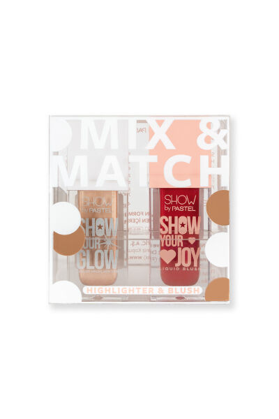 Show By Pastel Mix & Match Glow Liquid Highlighter 72 & Joy Liquid Blush 52 - Show By Pastel