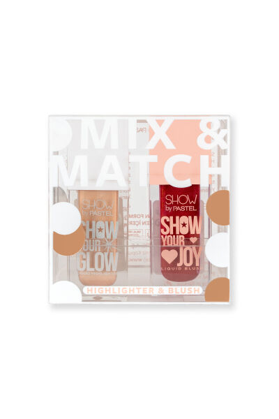 Show By Pastel Mix & Match Glow Liquid Highlighter 72 & Joy Liquid Blush 55 - Show By Pastel