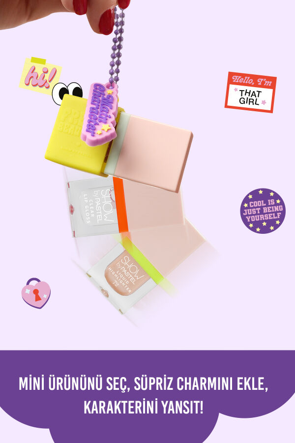 Show By Pastel Glow-Up Girl! Main Character Mini Kit (Liquid Blush Mini 52 & Liquid Highlighter Mini 72 & Clear Lip Gloss Mini) - 4