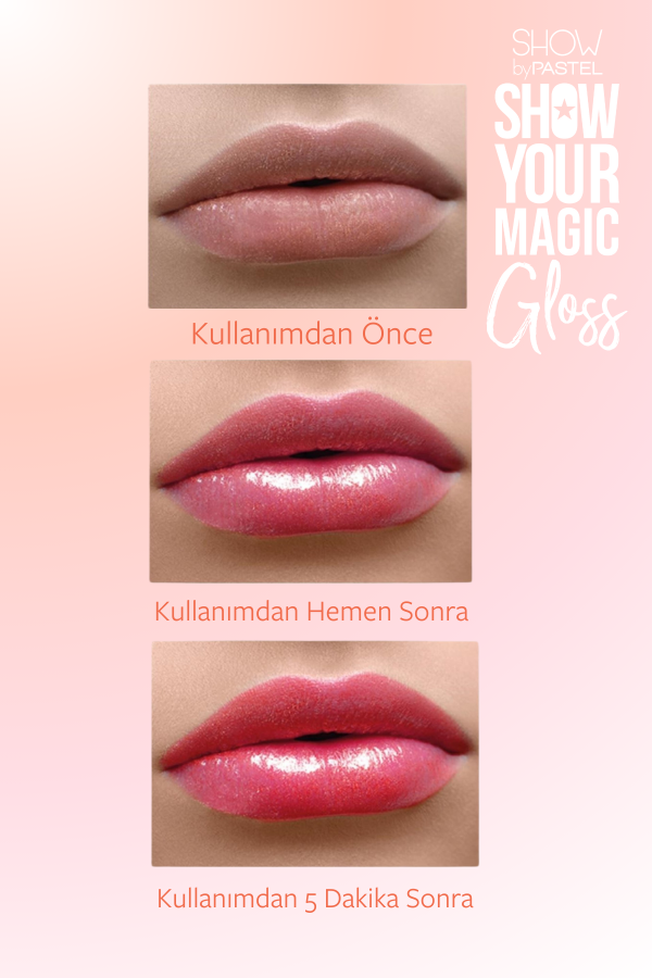 Show By Pastel Show Your Magic Gloss Color Changing - Renk Değiştiren Dudak Parlatıcısı - 4