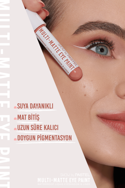 Show by Pastel Multi-Matte Eye Paint - 85 Say Less - Waterproof Mat Likit Göz Farı ve Eyeliner - 4