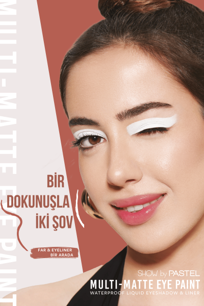 Show by Pastel Multi-Matte Eye Paint - 86 Boujee - Waterproof Mat Likit Göz Farı ve Eyeliner - 3