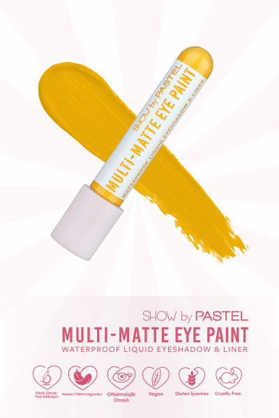 Show by Pastel Multi-Matte Eye Paint - 86 Boujee - Waterproof Mat Likit Göz Farı ve Eyeliner - 7
