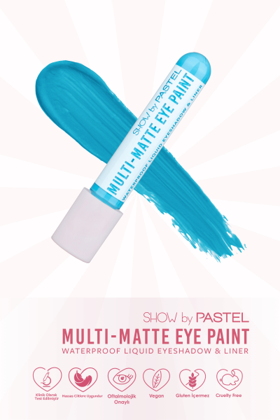 Show by Pastel Multi-Matte Eye Paint - 87 Nova - Waterproof Mat Likit Göz Farı ve Eyeliner - 7