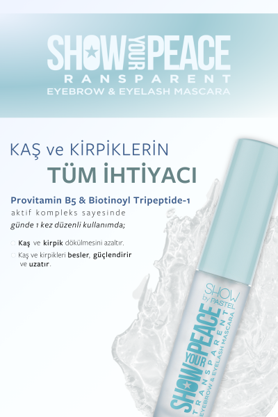 Show By Pastel Show Your Mascara & Show Your Peace - Transparan Kaş ve Kirpik Maskarası - 5