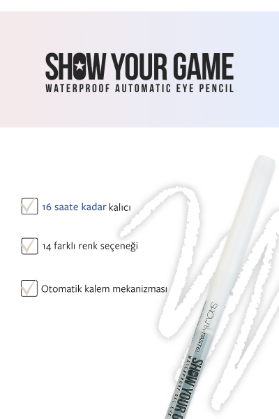 Show By Pastel - Suya Dayanıklı Jel Göz Kalemi 405 - 3