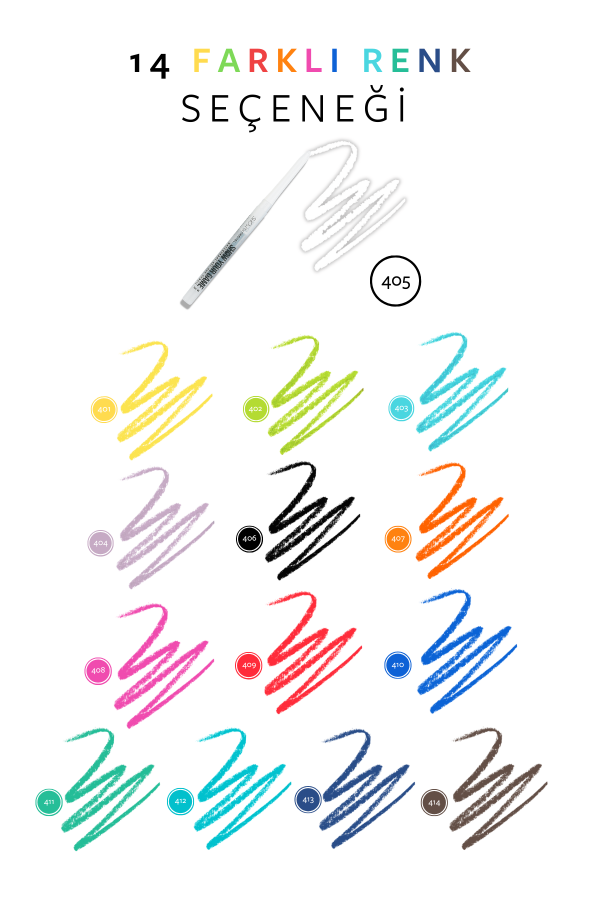 Show By Pastel - Suya Dayanıklı Jel Göz Kalemi 405 - 8