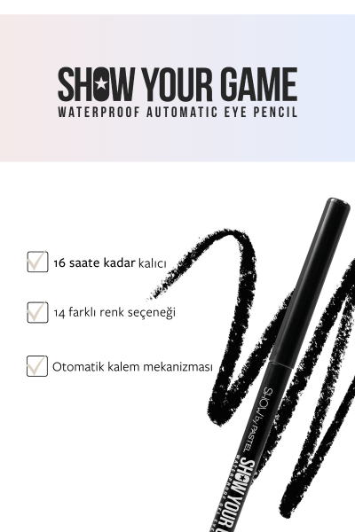Show By Pastel - Suya Dayanıklı Jel Göz Kalemi 406 - 3