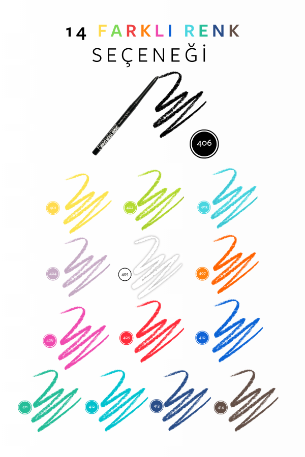 Show By Pastel - Suya Dayanıklı Jel Göz Kalemi 406 - 8