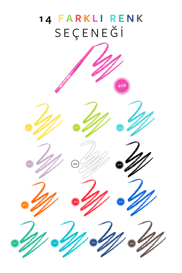 Show By Pastel - Suya Dayanıklı Jel Göz Kalemi 408 - 8