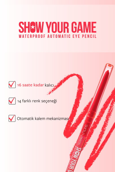 Show By Pastel - Suya Dayanıklı Jel Göz Kalemi 409 - 3