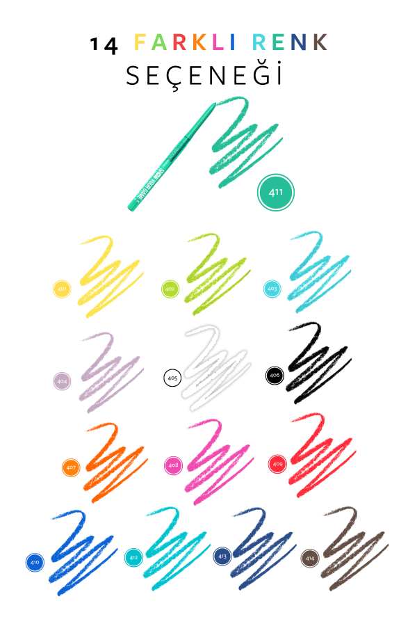 Show By Pastel - Suya Dayanıklı Jel Göz Kalemi 411 - 8