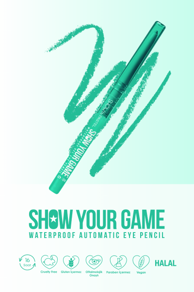 Show By Pastel - Suya Dayanıklı Jel Göz Kalemi 411 - 9